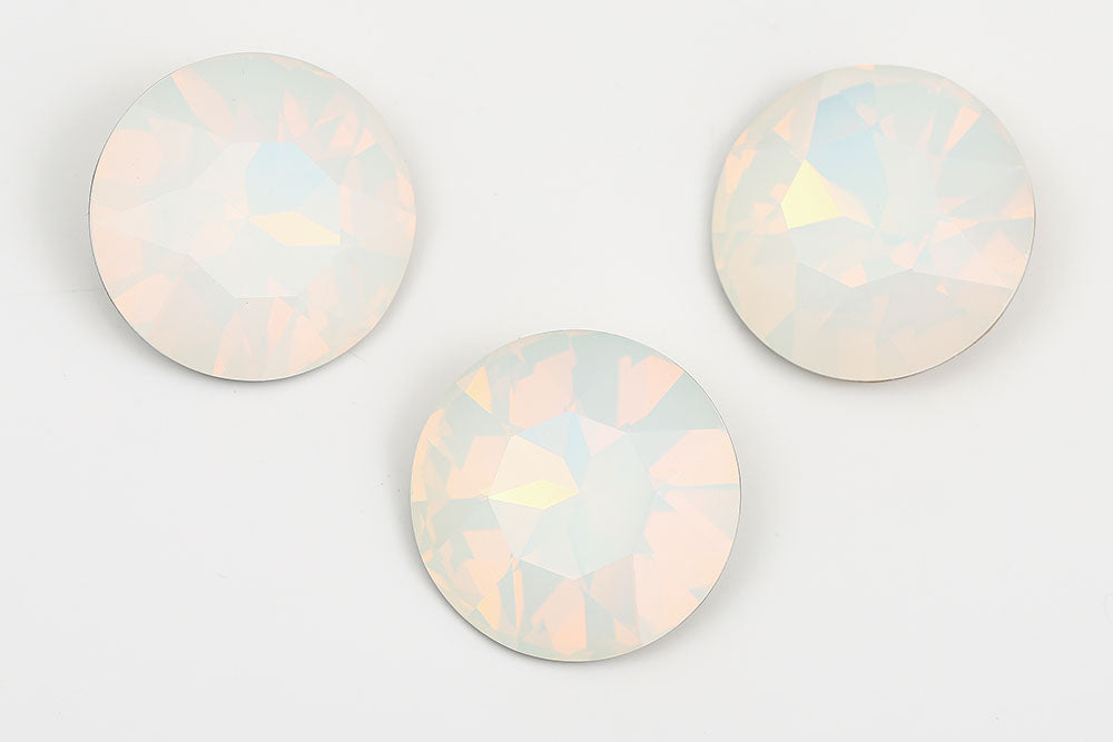 Galaxy Crystal Fancy Round Stone 27mm White Opal Rhinestone