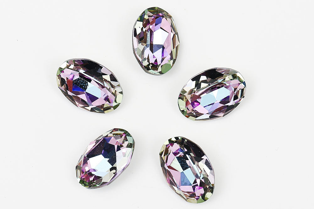 Galaxy Crystal Fancy Oval Stone Crystal Vitrail Light Rhinestone Multi Size