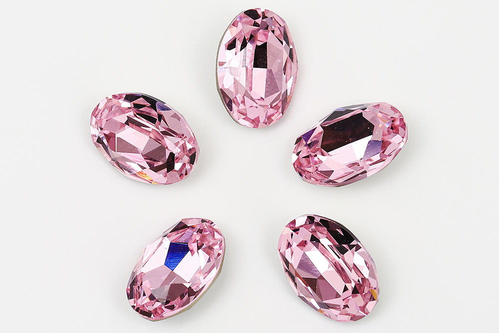 Galaxy Crystal Fancy Oval Stone Rose Rhinestone Multi Size
