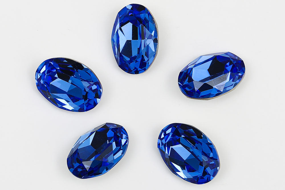 Galaxy Crystal Fancy Oval Stone Sapphire Rhinestone Multi Size
