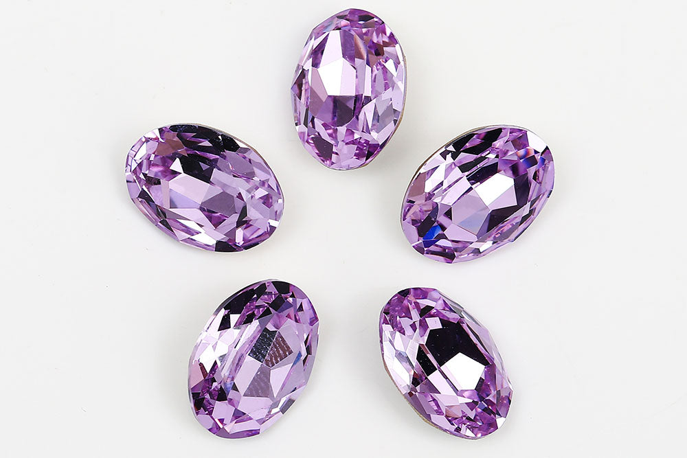 Galaxy Crystal Fancy Oval Stone Violet Rhinestone Multi Size