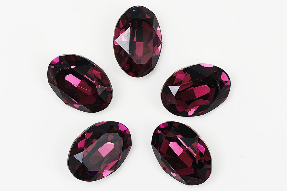 Galaxy Crystal Fancy Oval Stone Amethyst Rhinestone Multi Size