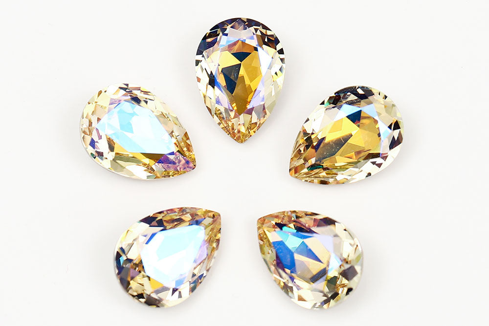 Galaxy Crystal Fancy Pear Stone Crystal Paradise Shine Rhinestone Multi Size