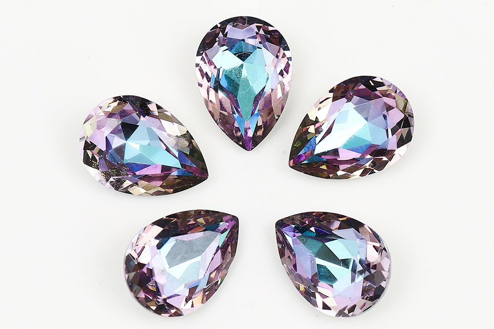 Galaxy Crystal Fancy Pear Stone Crystal Vitrail Light Rhinestone Multi Size
