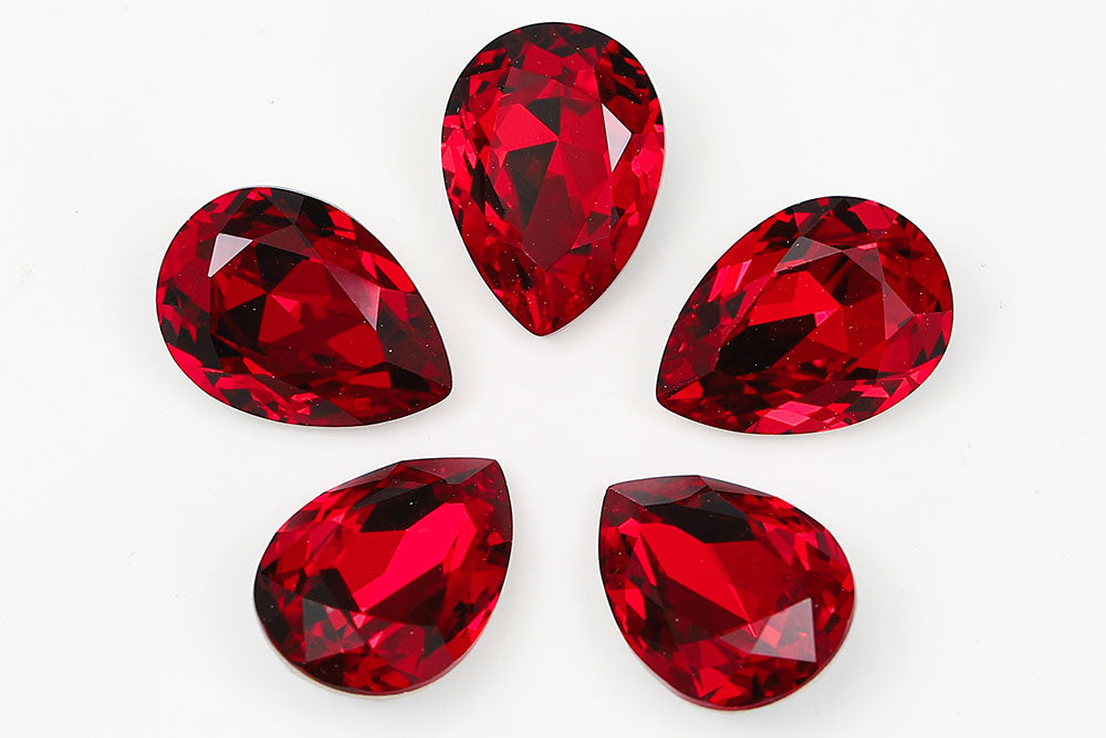 Galaxy Crystal Fancy Pear Stone Siam Rhinestone Multi Size