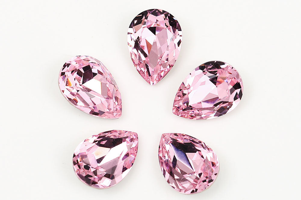 Galaxy Crystal Fancy Pear Stone Rose Rhinestone Multi Size