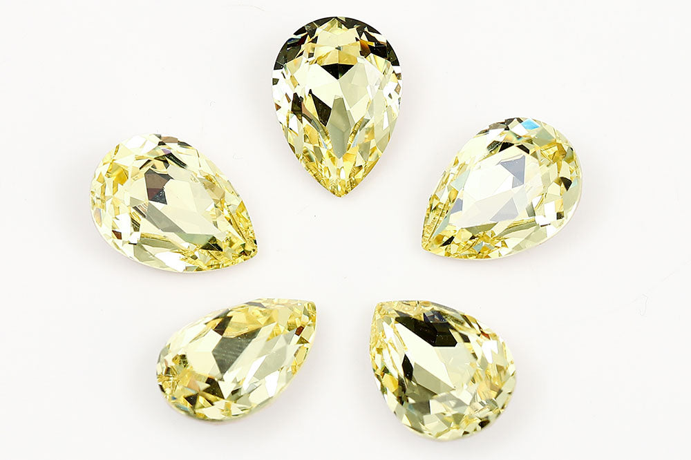 Galaxy Crystal Fancy Pear Stone Jonquil Rhinestone Multi Size