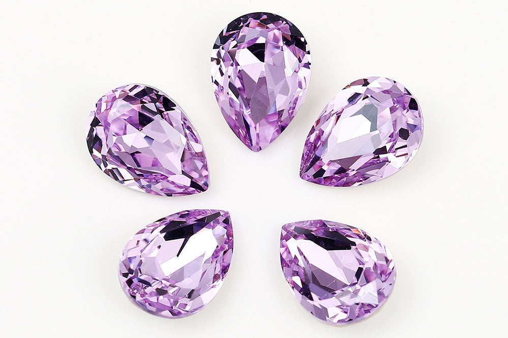 Galaxy Crystal Fancy Pear Stone Violet Rhinestone Multi Size