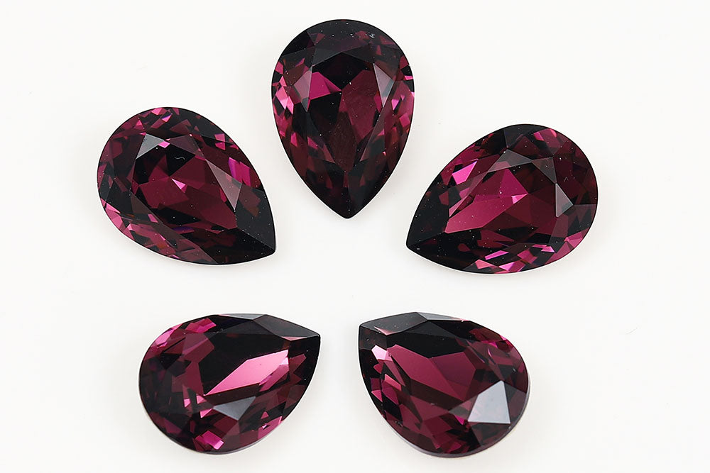 Galaxy Crystal Fancy Pear Stone Amethyst Rhinestone Multi Size