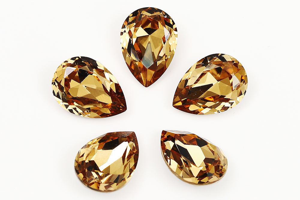 Galaxy Crystal Fancy Pear Stone Peridot Rhinestone Multi Size