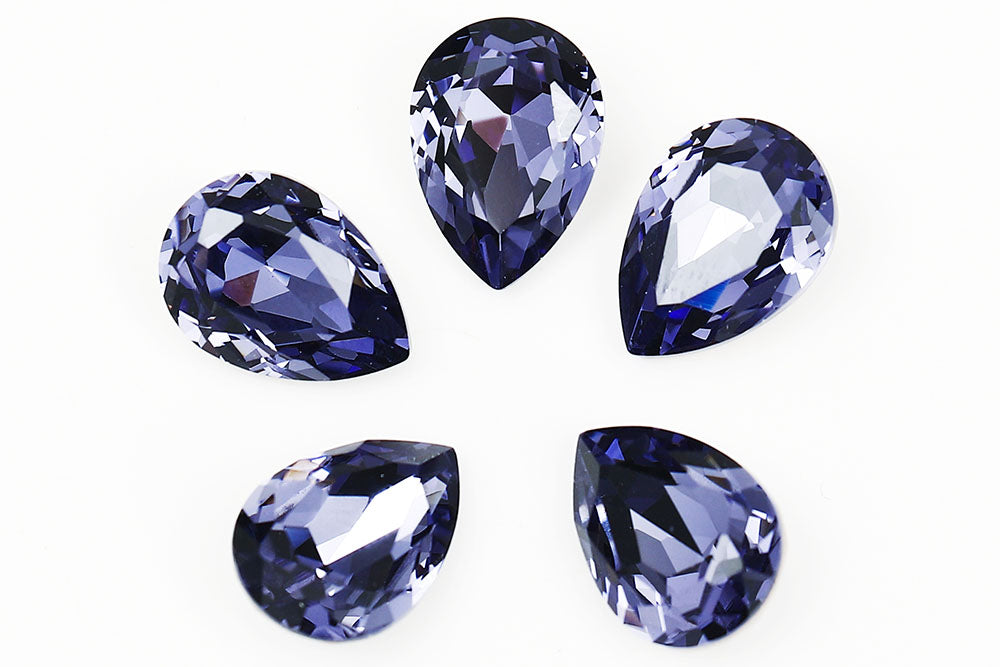 Galaxy Crystal Fancy Pear Stone Tanzanite Rhinestone Multi Size
