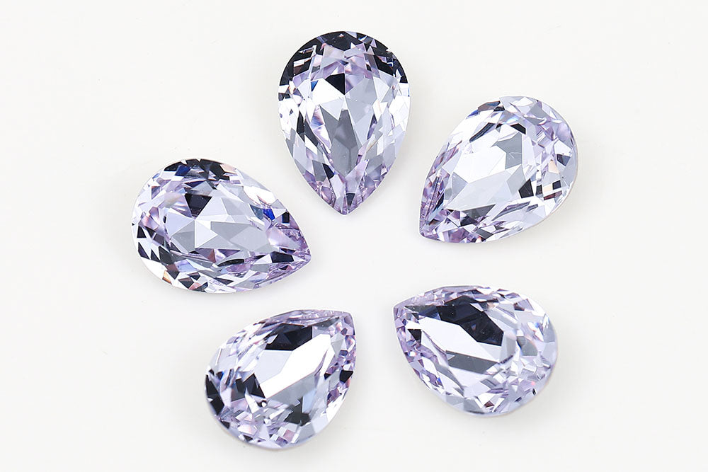 Galaxy Crystal Fancy Pear Stone Lavender Rhinestone Multi Size