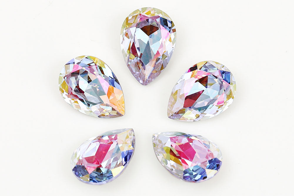 Galaxy Crystal Fancy Pear Stone Lavender Cherry Blossom‌ Multi Size