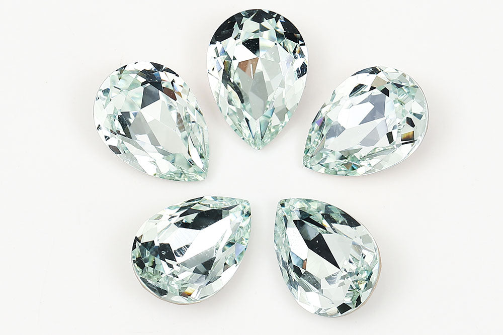 Galaxy Crystal Fancy Pear Stone Lt.Powder Blue Rhinestone Multi Size