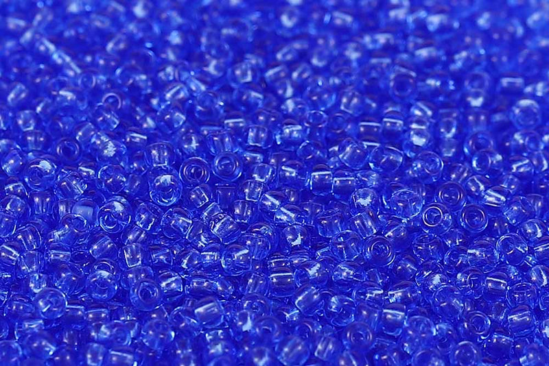 Preciosa Rocailles 11/0 Transparent Sapphire col.30030