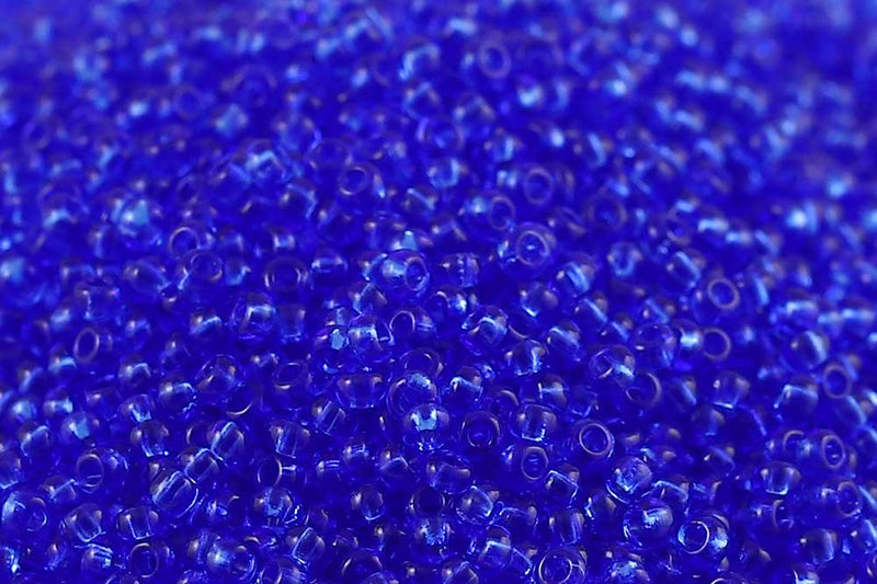 Preciosa Rocailles 11/0 Transparent Sapphire col.30050