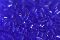 Preciosa Bugles 1″ Transparent Dark Sapphire col.30080