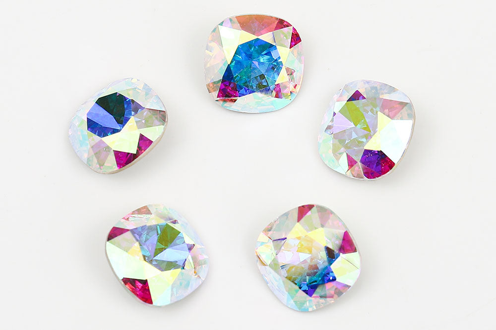 Galaxy Crystal Fancy Cushion Square Stone Crystal AB Rhinestone Multi Size