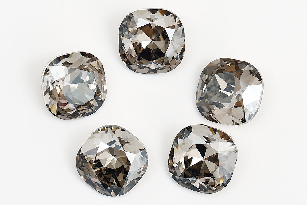 Galaxy Crystal Fancy Cushion Square Stone Crystal Silver Shadow Rhinestone Multi Size