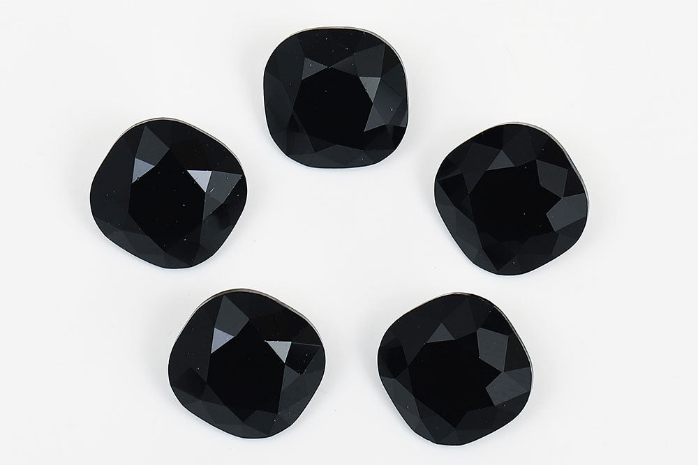 Galaxy Crystal Fancy Cushion Square Stone Jet Rhinestone Multi Size