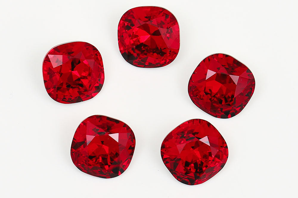 Galaxy Crystal Fancy Cushion Square Stone Lt.Siam Rhinestone Multi Size