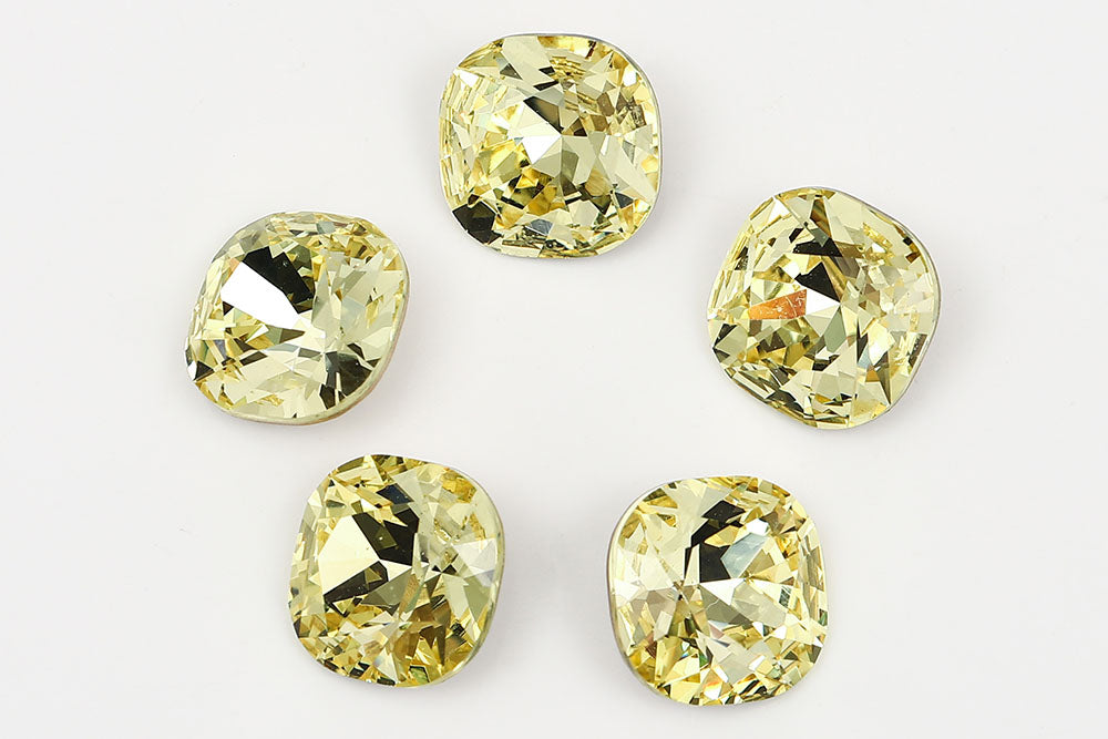 Galaxy Crystal Fancy Cushion Square Stone Jonquil Rhinestone Multi Size