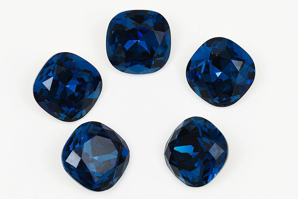 Galaxy Crystal Fancy Cushion Square Stone Montana Rhinestone Multi Size