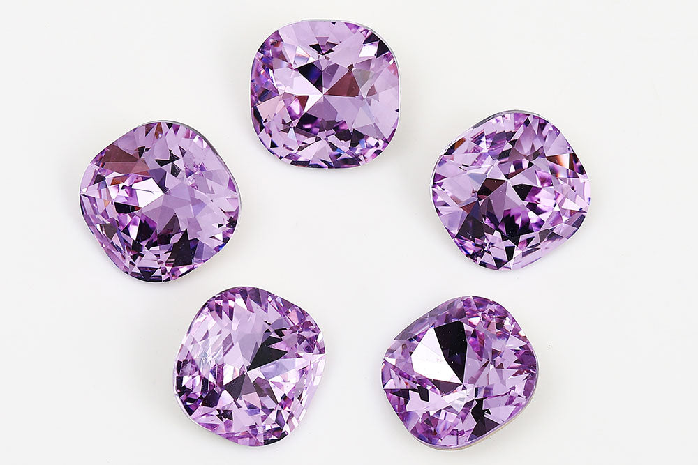 Galaxy Crystal Fancy Cushion Square Stone Violet Rhinestone Multi Size