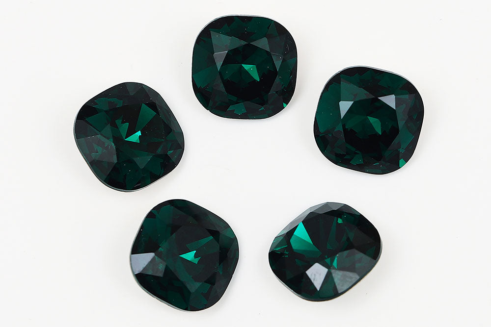 Galaxy Crystal Fancy Cushion Square Stone Emerald Rhinestone Multi Size