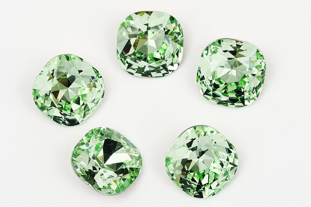 Galaxy Crystal Fancy Cushion Square Stone Chrysolite Rhinestone Multi Size