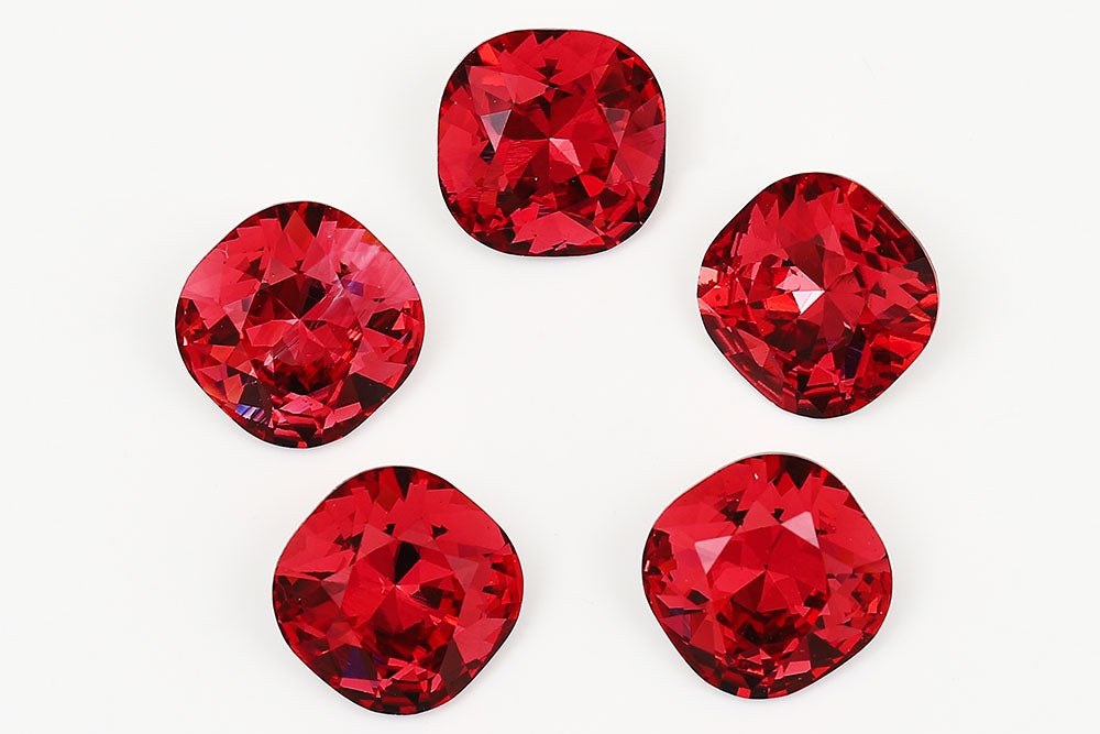 Galaxy Crystal Fancy Cushion Square Stone Lt.Fuchsia Rhinestone Multi Size