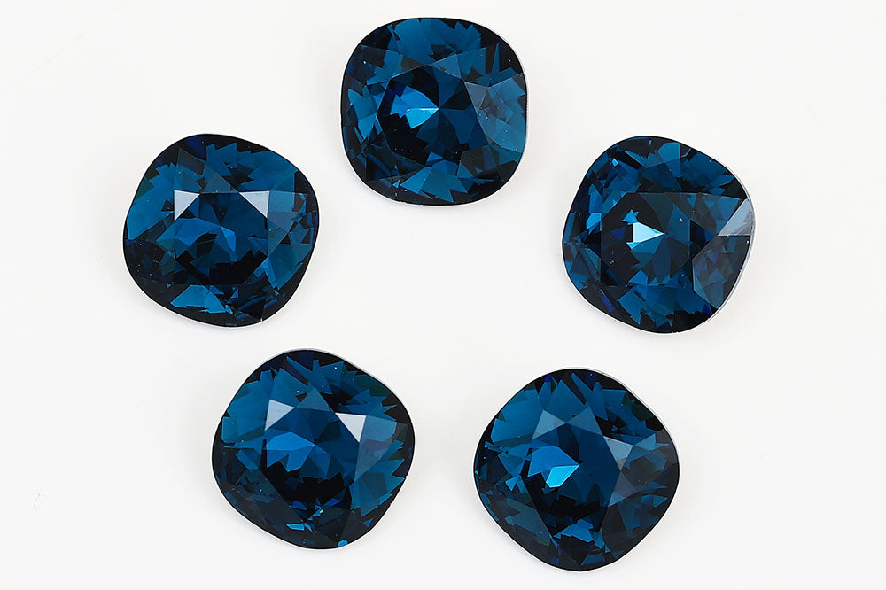 Galaxy Crystal Fancy Cushion Square Stone Lt.Montana Rhinestone Multi Size