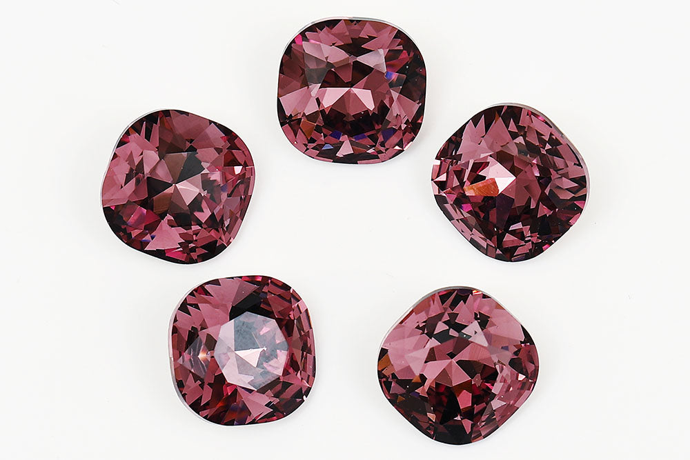 Galaxy Crystal Fancy Cushion Square Stone Lt.Amethyst Rhinestone Multi Size