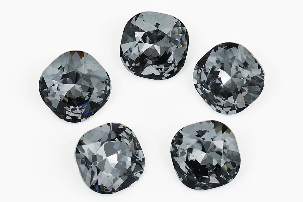 Galaxy Crystal Fancy Cushion Square Stone Gray Rhinestone Multi Size