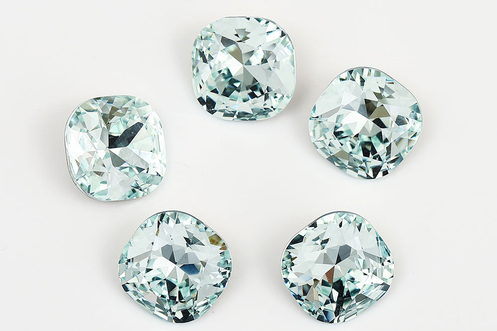 Galaxy Crystal Fancy Cushion Square Stone Lt.Powder Blue Rhinestone Multi Size
