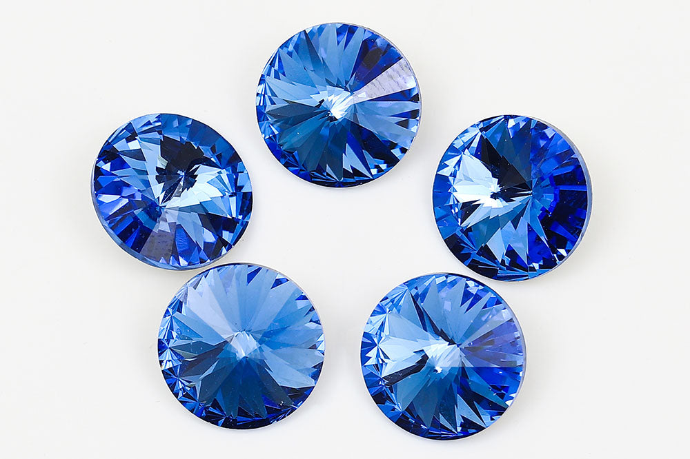 Galaxy Crystal Fancy Rivoli Stone Sapphire Rhinestone Multi Size