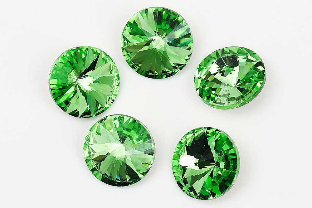 Galaxy Crystal Fancy Rivoli Stone Peridot Rhinestone Multi Size