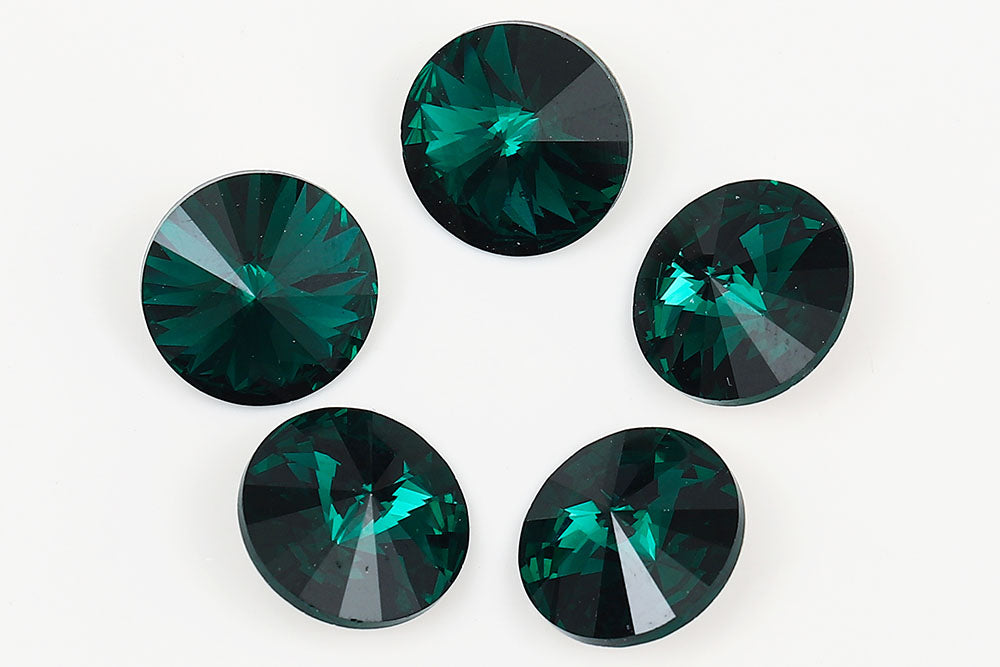 Galaxy Crystal Fancy Rivoli Stone Emerald Rhinestone Multi Size
