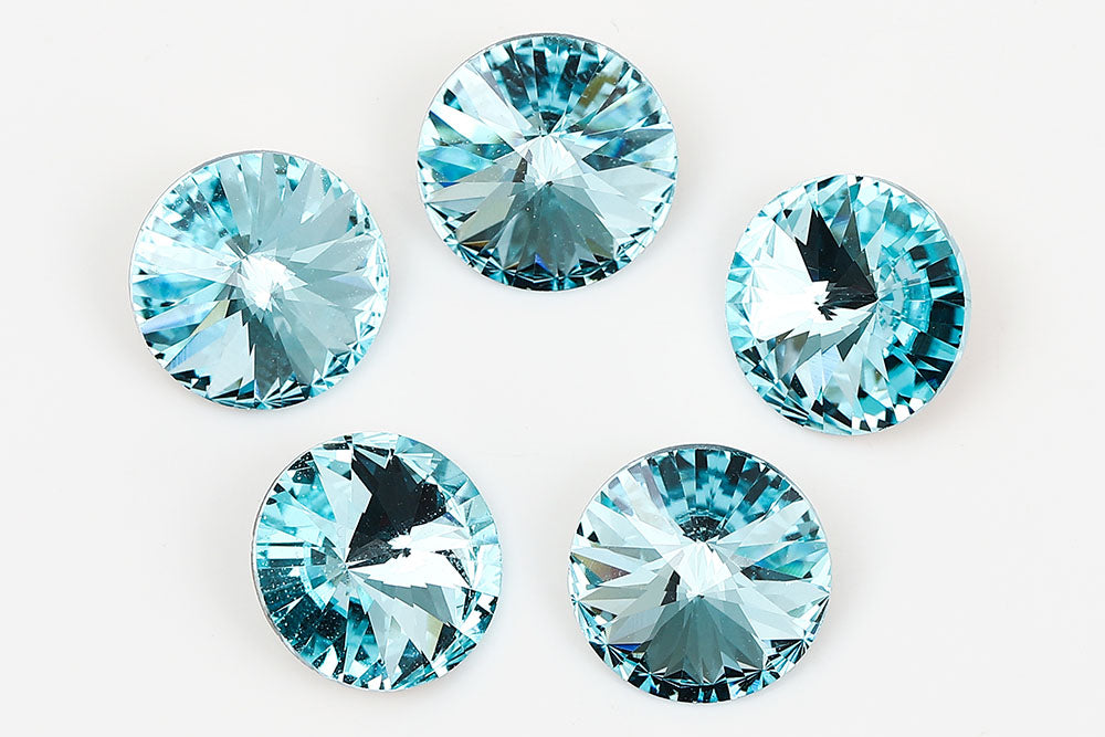 Galaxy Crystal Fancy Rivoli Stone Aqua Rhinestone Multi Size