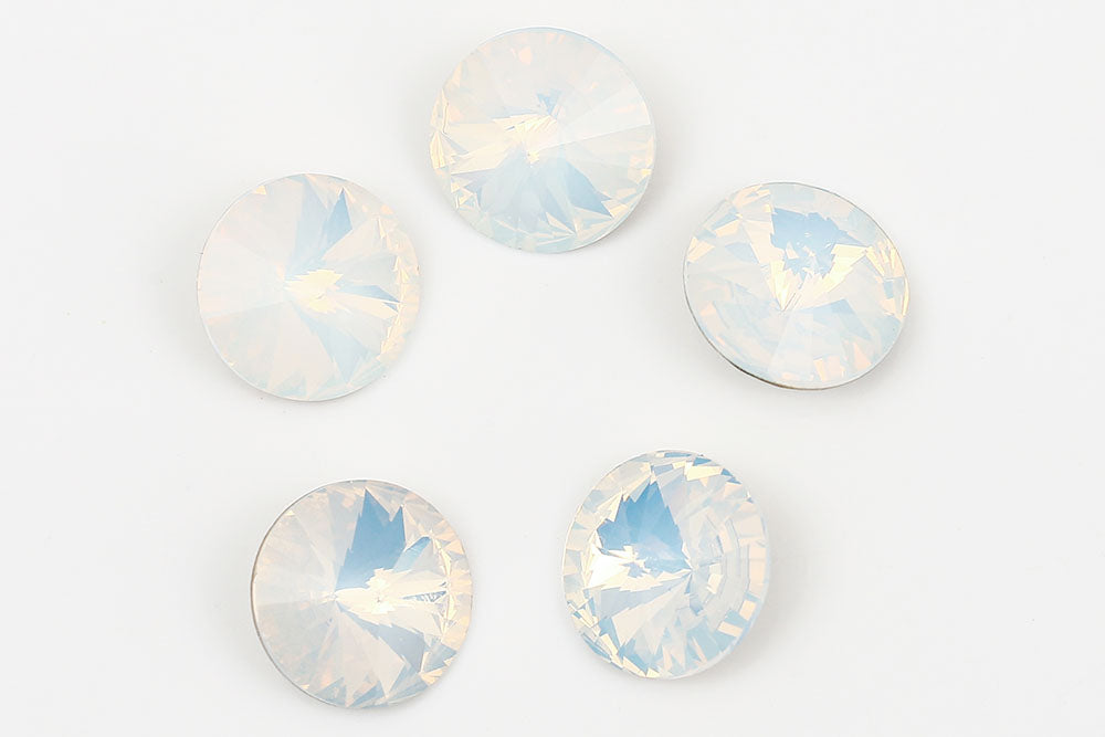 Galaxy Crystal Fancy Rivoli Stone White Opal Rhinestone Multi Size