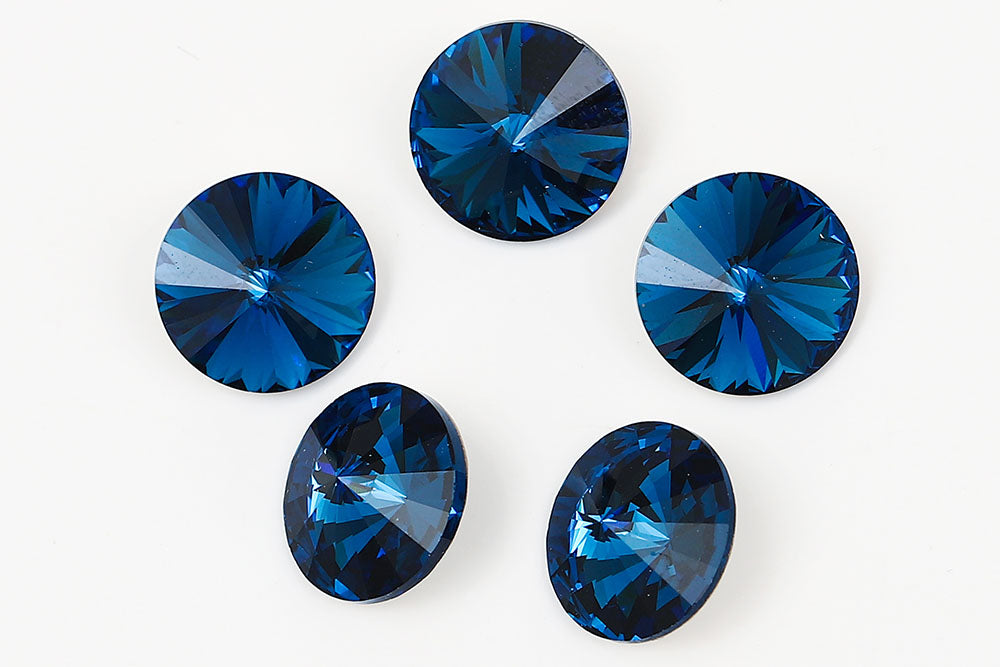 Galaxy Crystal Fancy Rivoli Stone Lt.Montana Rhinestone Multi Size