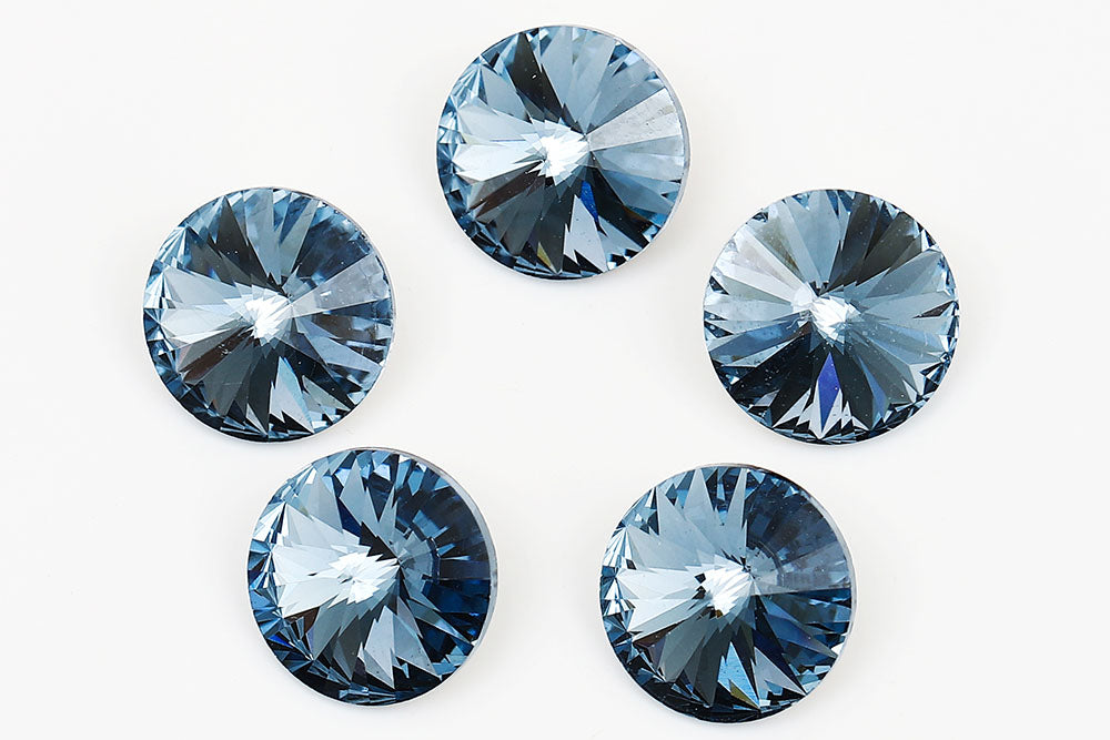 Galaxy Crystal Fancy Rivoli Stone Denim Blue Rhinestone Multi Size