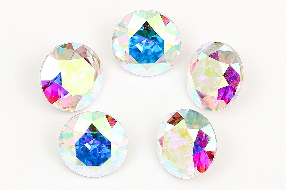 Galaxy Crystal Fancy Round Stone Crystal AB Rhinestone Multi Size