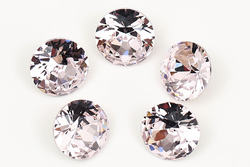 Galaxy Crystal Fancy Round Stone Lt.Rose Rhinestone Multi Size