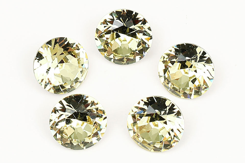Galaxy Crystal Fancy Round Stone Jonquil Rhinestone Multi Size