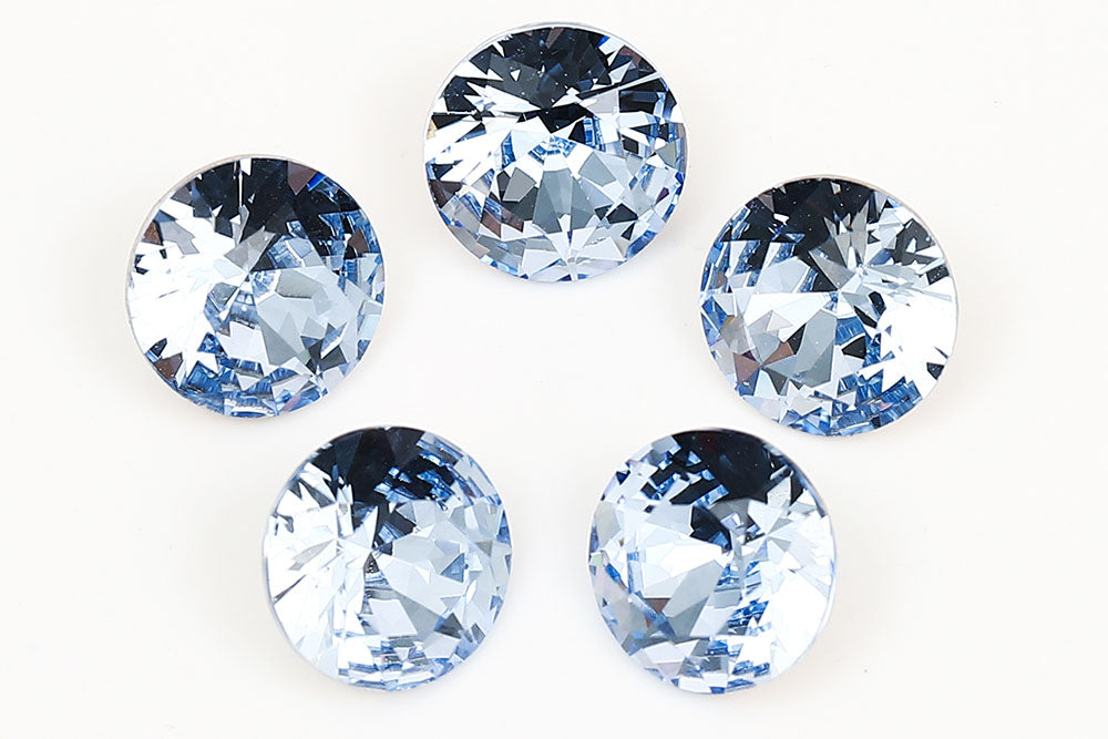 Galaxy Crystal Fancy Round Stone Lt.Sapphire Rhinestone Multi Size