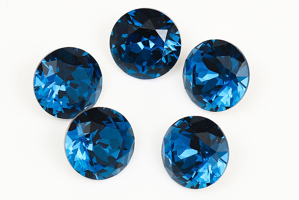 Galaxy Crystal Fancy Round Stone Montana Rhinestone Multi Size