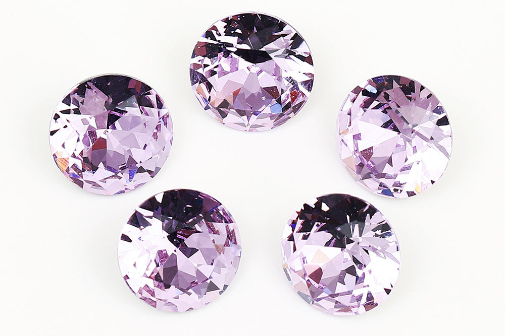 Galaxy Crystal Fancy Round Stone Violet Rhinestone Multi Size