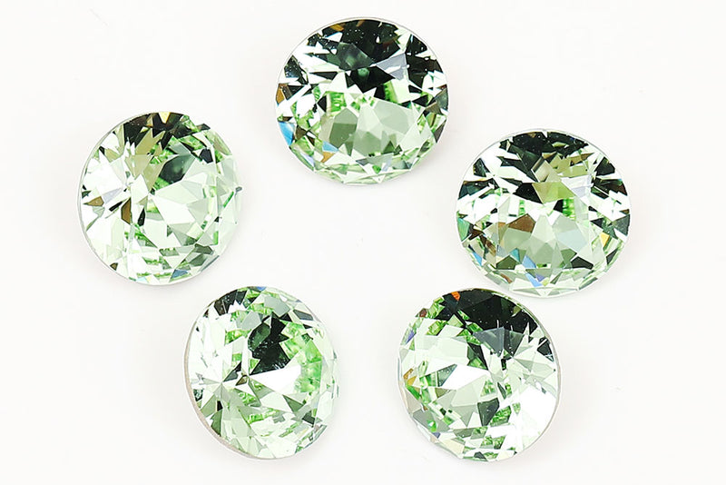 Galaxy Rhinestones Galaxy Crystal Fancy Round Stone Chrysolite Rhinestone Multi Size ...