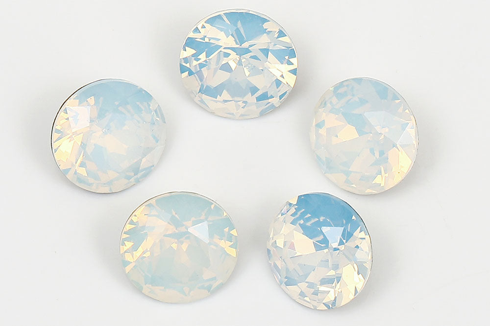 Galaxy Crystal Fancy Round Stone White Opal Rhinestone Multi Size